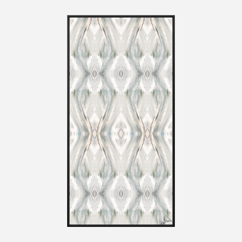 Print by John Beard, Black Framed Canvas, 41.5" H x 21.5" W x 1.75" D