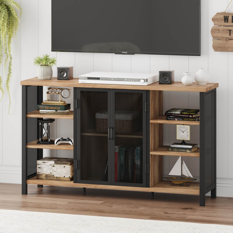Armoire à vin pour bouteilles et verres à vin Guinna, Chêne rustique