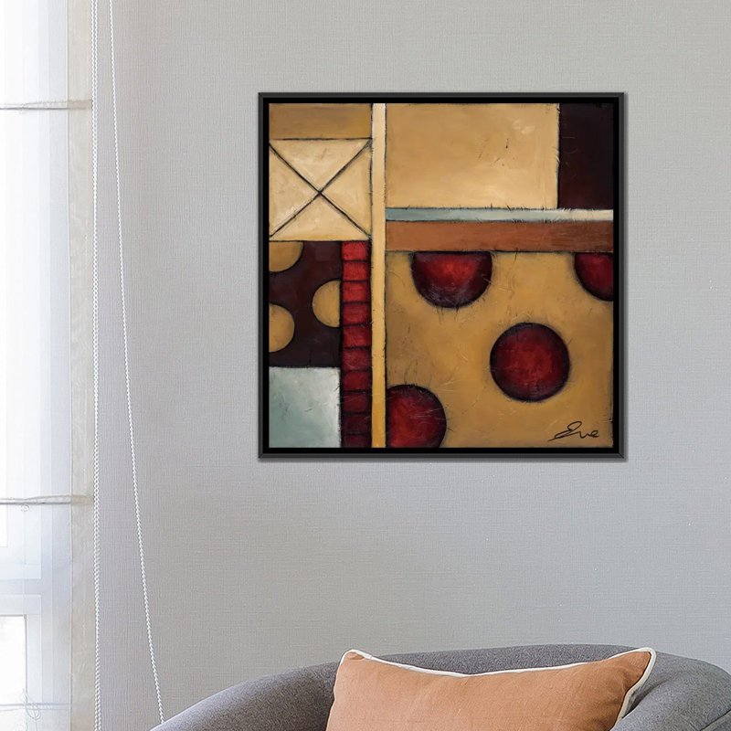 «Bumpin», reproduction d'art sur toile, H 18 po x l 18 po x P 1,5 po, Toile encadrée noire, Pas de tapis