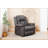 Hot Massage Manual Lounge Chair With Rocker Arms, Rotating Fabric, And Cup Holder For Ultimate Living Room Comfort-1631504015