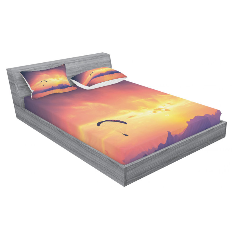 Microfiber Sheet Set, Queen Sheet Set with Fitted Sheet