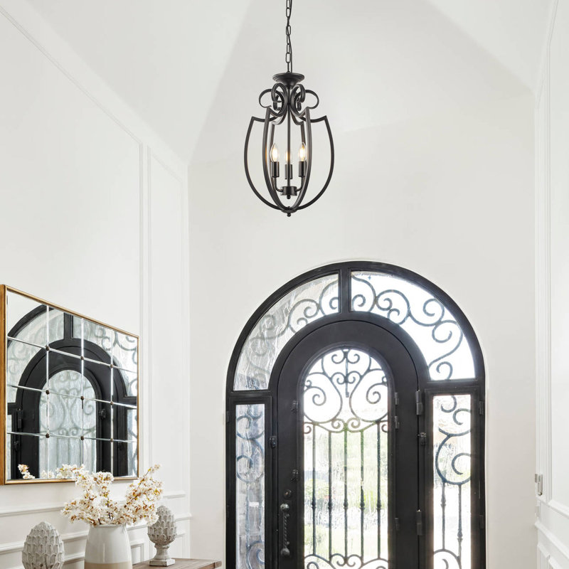 Lustre de style campagnard 3 lumières Oliverio