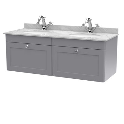 Classique 1220mm Double Bathroom Vanity with Undermount Vitreous China Basin