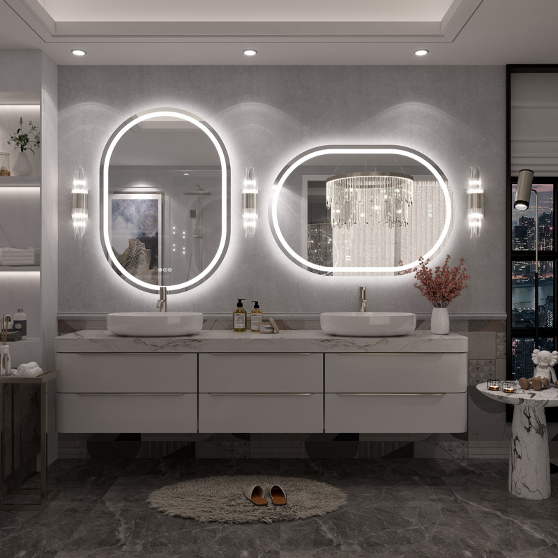Miroir de salle de bain mural Molly, 40 po x 28 po