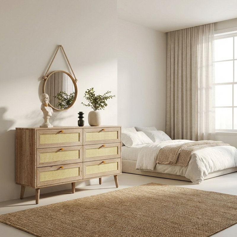 Annela 120cm W 6 - Drawer Chest of Drawers