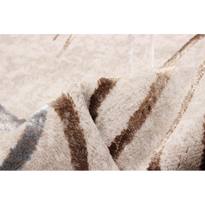 Leah Ivory Rug, Rectangle 5' x 8'