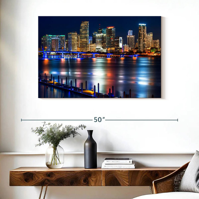 Horizon lumineux de Sirci à Miami, H 26 po x l 39 po