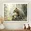 «Mother Bear with Cubs In Winter I», art mural ours-913636123-913636112-953535116