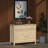 Pine Wood Sideboard & Buffet: 43.89" Wide with 2 Doors and 1 Drawer - Enhance Your Space-1858885311