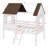 Emera Low Loft House Bed With Guardrails-1659283543