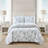 Tommy Bahama Beach Bliss Grey Cotton Reversible Quilt Set-16522096