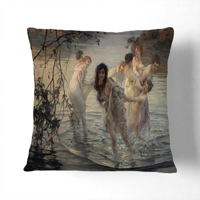 The Nymphs Square Throw Cushion