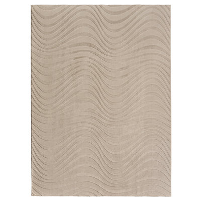 Tapis d'intérieur à poils longs en polyester moelleux Coman Lomira