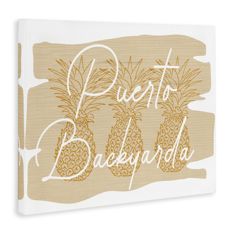 "Puerto Backyarda", art mural sur toile par Ziwei Li, H 30 po x l 40 po