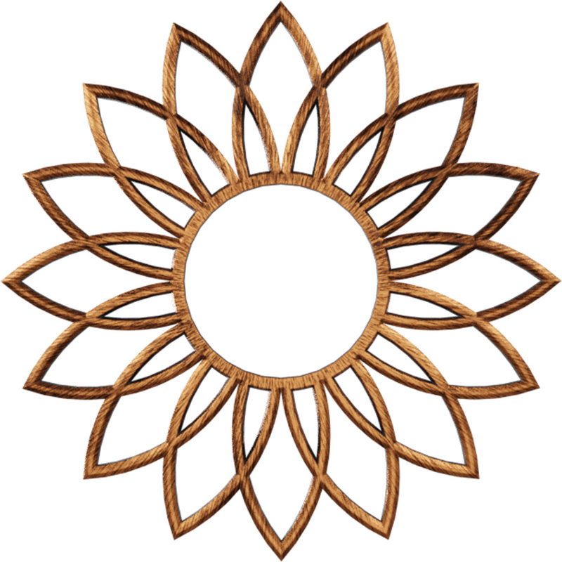 Médaillon de plafond 28 po x 28 po x P 9 3/4 po x P 3/4 po Daisy, H 28 po x l 28 po x P 0,75 po, Cuivre antique