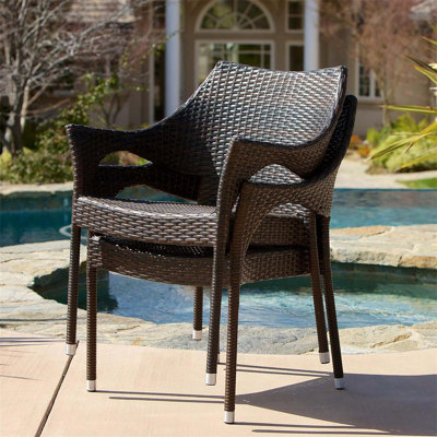 Chaise d'extérieur en résine, 52637,00MBRN KD MP4