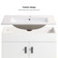 Bathroom Vanity With Metal Leg,With Ceramic Basin,Two Soft Close Cabinet Doors, Solid Wood,Excluding Faucets