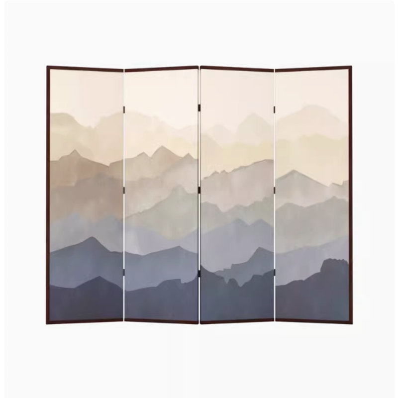 Modern Minimalist Screen, 70.86" H x 94.48" W x 1.37" D