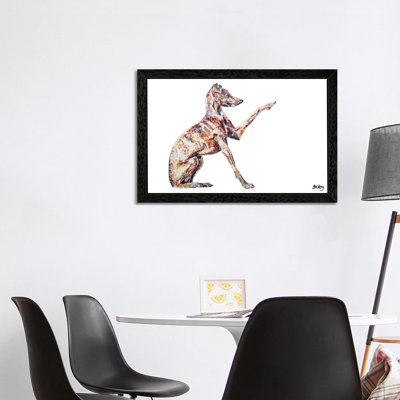 Italian Greyhound by Becksy - Wrapped Canvas Print