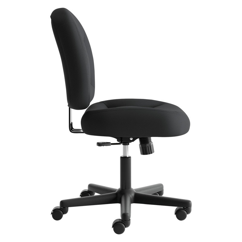 Black Mesh Swivel Task Chair with Lumbar Support