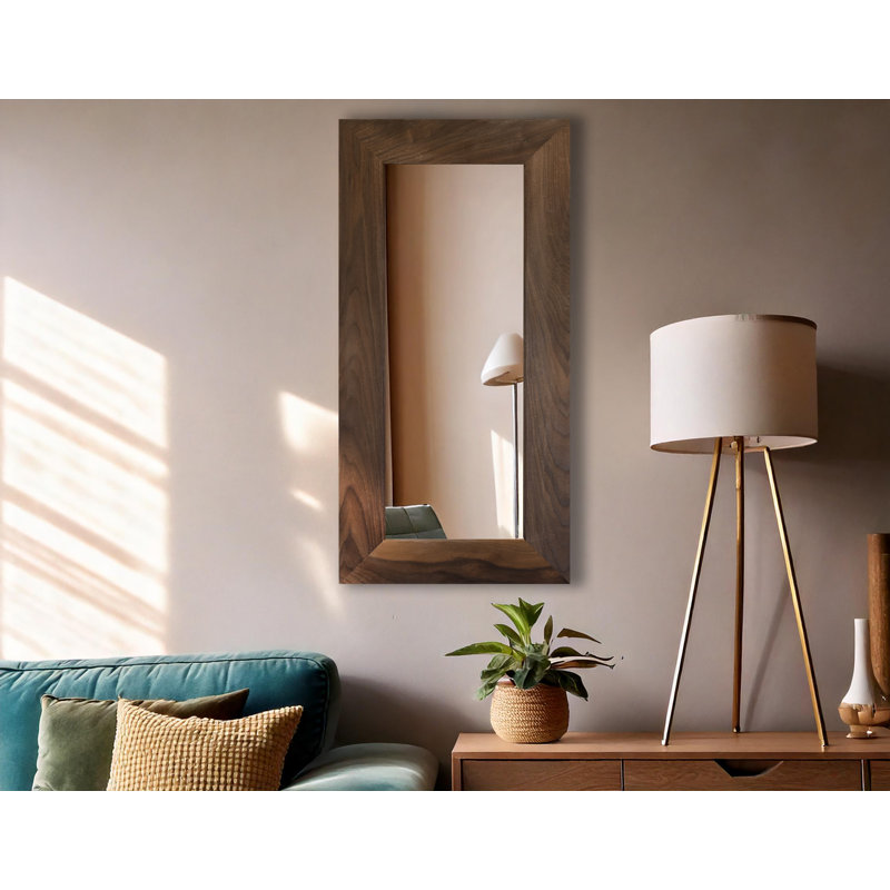 Rayne Mirrors Ozark Hardwood Mirror Walnut, 33" x 26"