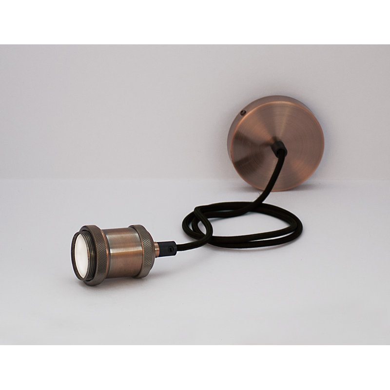 Amina 1 - Light Copper Effect Bulb Pendant