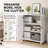 Lancaster Storage Cabinet Cupboard / Pantry 2 Door Lockable Unit for Office, Home, Utility, Kitchen & Garage