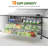 60'' W Commercial Refrigerator Sandwich Salad Prep Table, 2 Door Sandwich Fridge with 16 GN 1/6 Pans