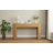 Nara Modern Japandi MDF Console Table With 3 Drawers, Fluted Detail, And Open Storage Niche-116100214