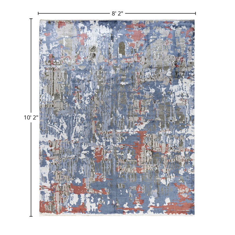 Overdyed One-of-a-Kind 8' 2" X 10' 2" Hand Knotted Area Rug
