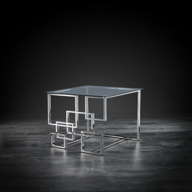 Table de bout en verre, Argent