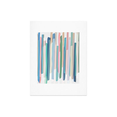 Pastel Stripes 2 by Mareike Boehmer - Unframed Graphic Art