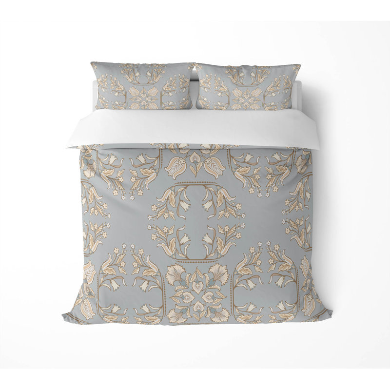 Ensemble d'édredon léger Rumi, Édredon très grand + 2 taies décoratives très , Gris