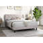 Linen Bed with Tufted Headboard-404982019-405671602