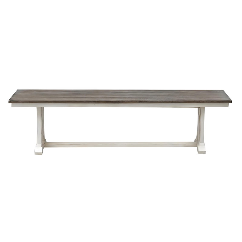 Demaj Dining Bench, Brown/Cream