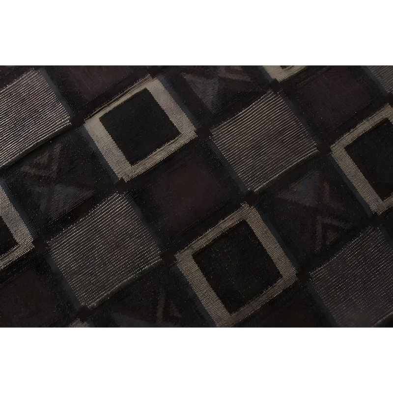 Rug & Kilim's Scandinavian Style Flat Weave Gray Earth Tone Purple Geometric, Rectangle 8' x 10'