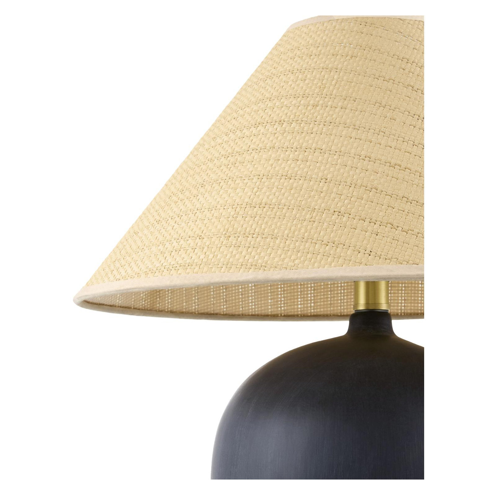 Danica Table Lamp, Black, Rattan Empire