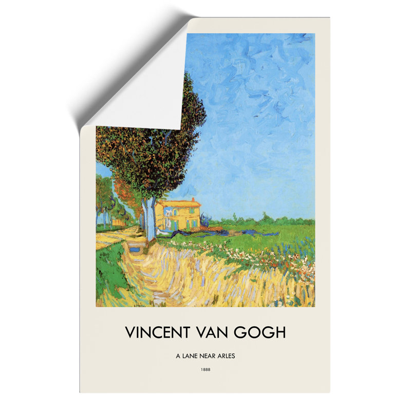 A Lane Near Arles Print by Vincent van Gogh - Frameless Print, 59cm H x 42cm W x 0.1cm D