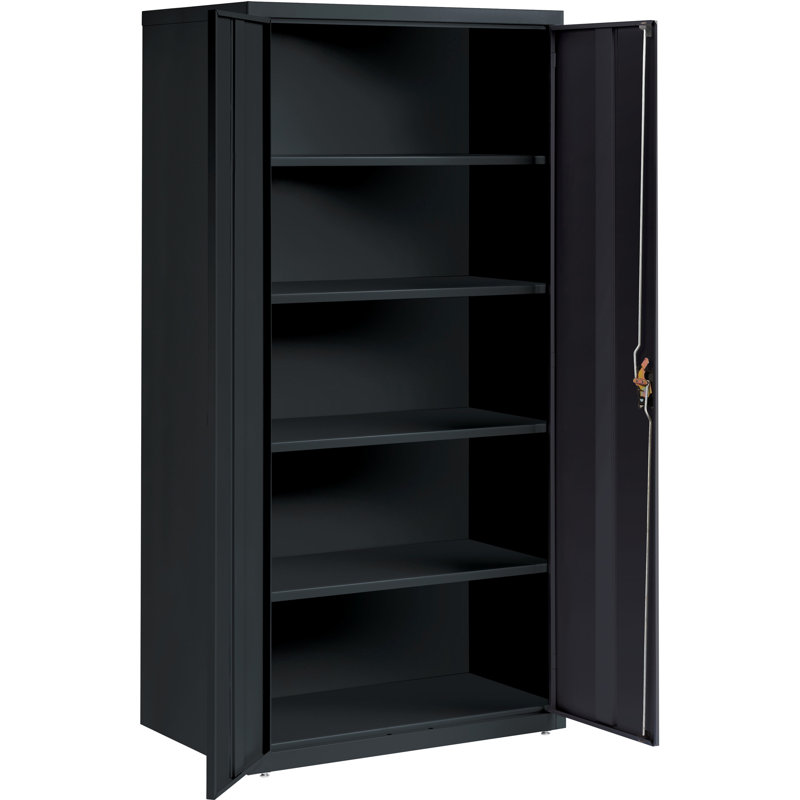 Armoire de rangement Pabel, Noir, noir, noir, noir