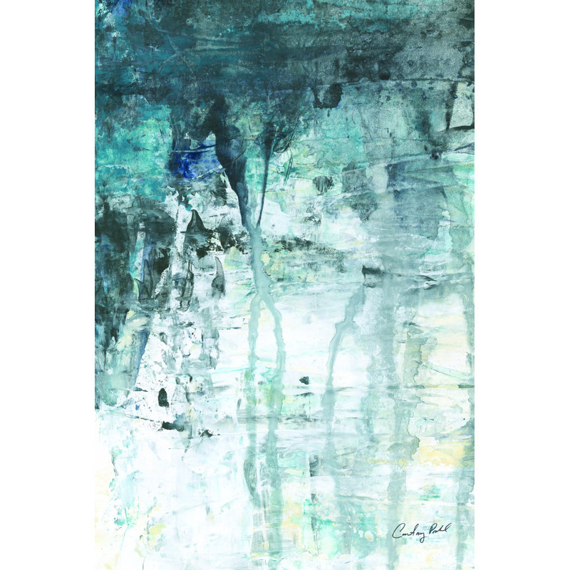 «Glacial II» par Courtney Prahl - reproduction imprimée, H 18 po x l 12 po, Toile tendue