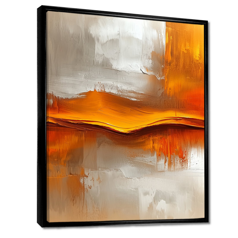 «Ofelya Day and Night Golden Mountain Landscape III - Mountains», reproduction d'art sur toile, Noir, H 44 po x l 34 po