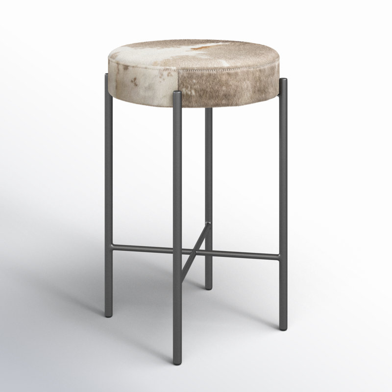 Nocona Bar Stool, Counter Stool (26" Seat Height), Speckled Hide - Brown