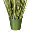 Herbe verte artificielle en pot.-936796860