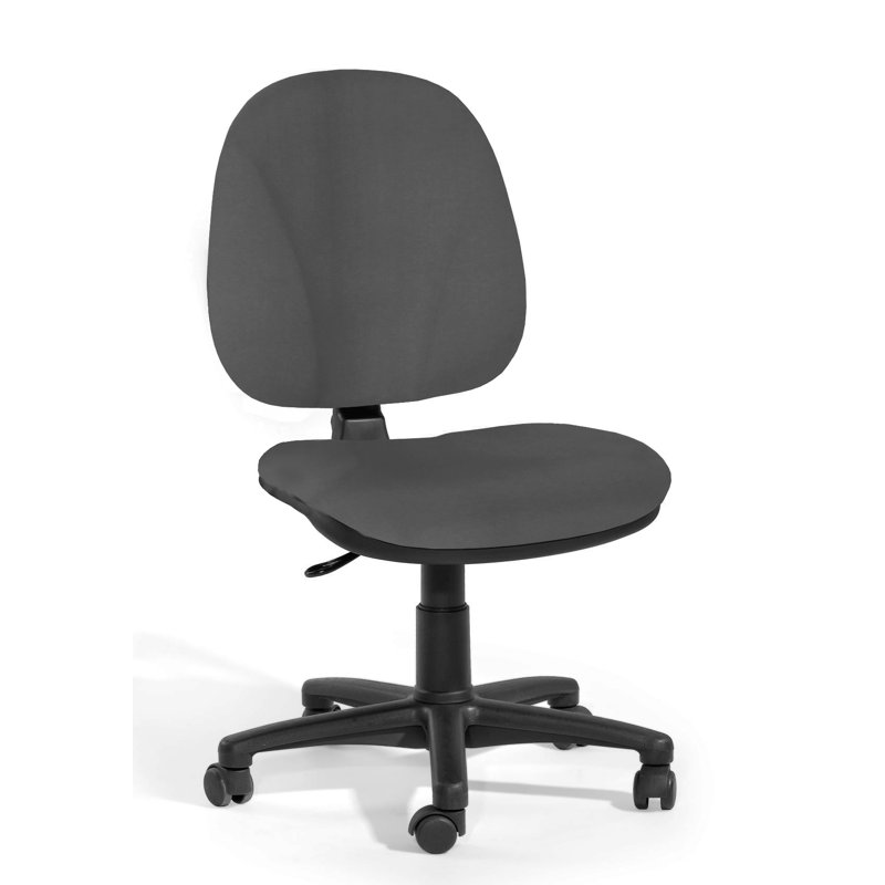 Mesh Office Chair, Grey, Armless