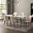 Modern Upholstered Dining Side Chairs,Off-white