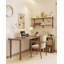Bureau en L en bois massif avec compartiments de rangement-686737920