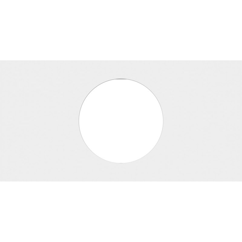 20"W x 10"H x 7"ID x 7"C x 1"P Rectangle Architectural Grade PVC Contemporary Ceiling Medallion, 1" H x 20" W x 10" D