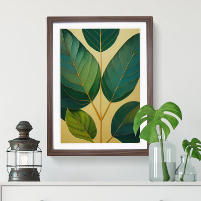 Leaves of a Plant No.1 - Framed Print