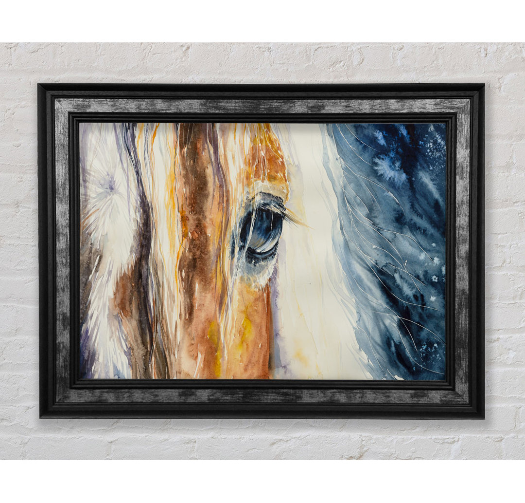 Deep Into Horses Eye - Einzelne Bilderrahmen Kunstdrucke