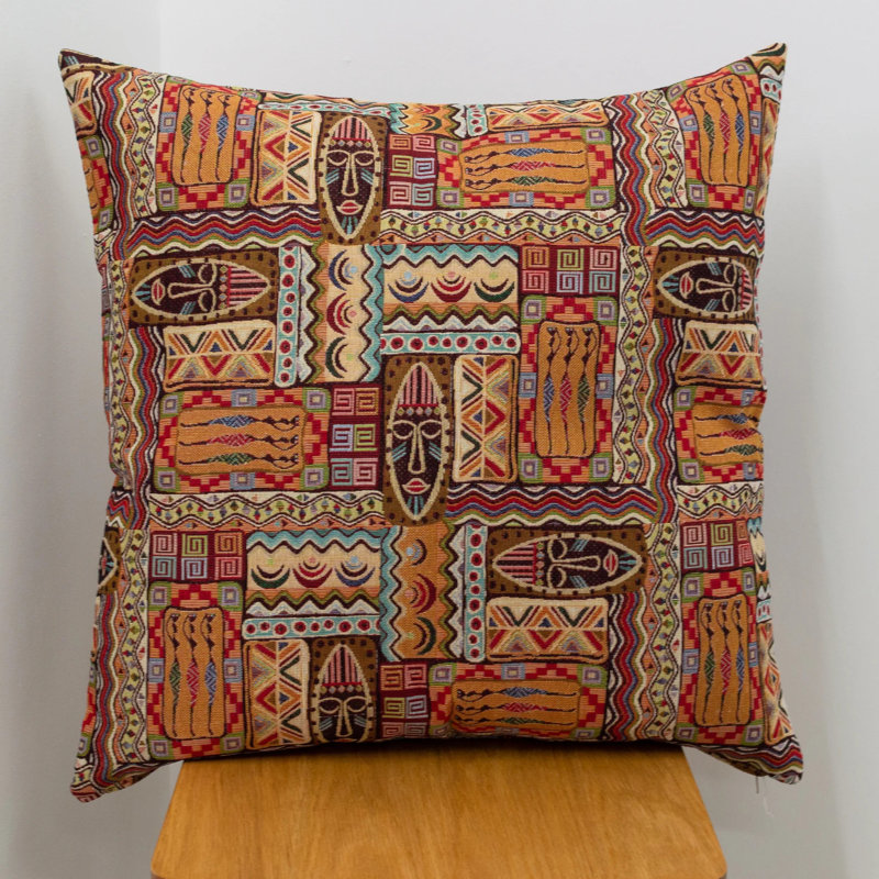 Patchwork Cushion, 58x58cm, Synthetic filled